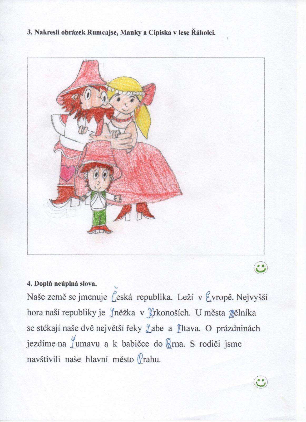 Domácí  učení třeťáčků 8. 4. - 19