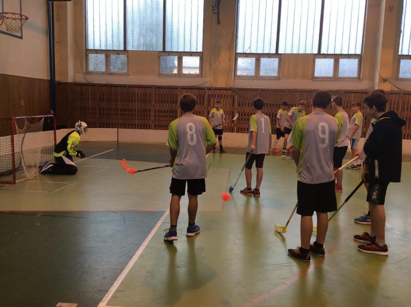 Okresní kolo ve florbale st. H - 1