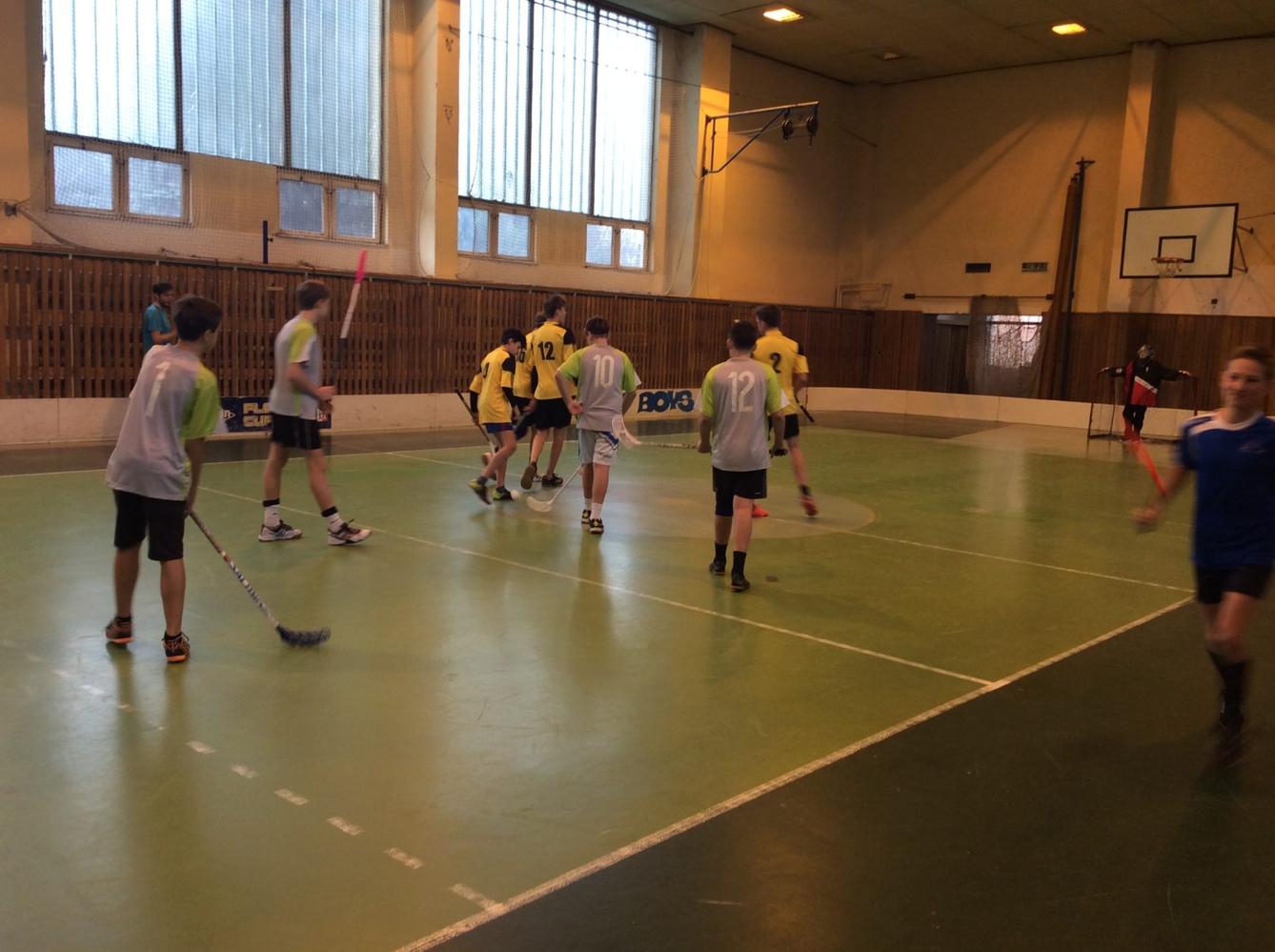 Okresní kolo ve florbale st. H - 4
