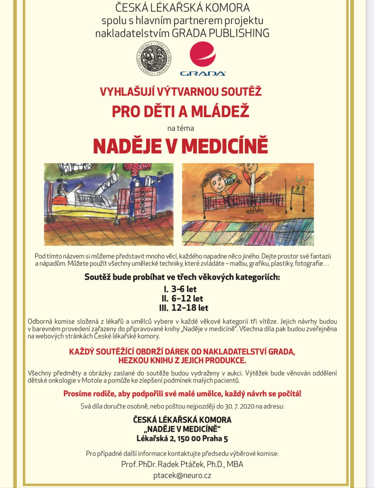 SOVIČKY: ODMĚNA ZA VÝTVARNOU SOUTĚŽ ,,NADĚJE V MEDICÍNĚ" - 1