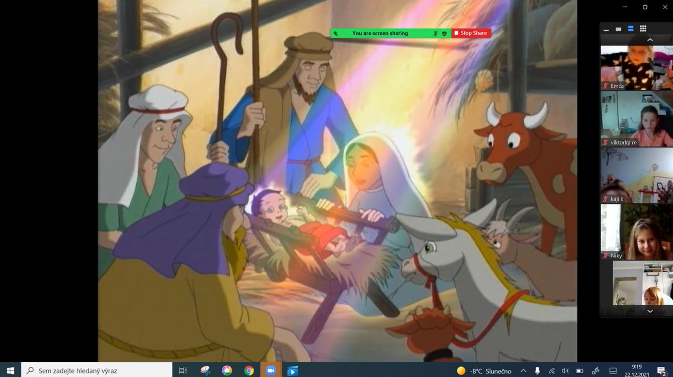 22. 12. Distanční výuka u druháčků - 1