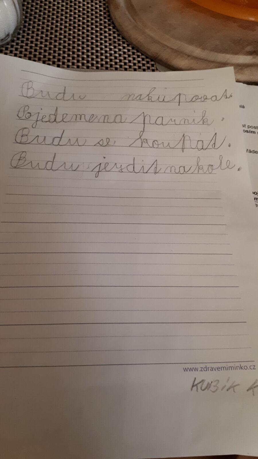 Domškoláctví u prvňáčků - 1