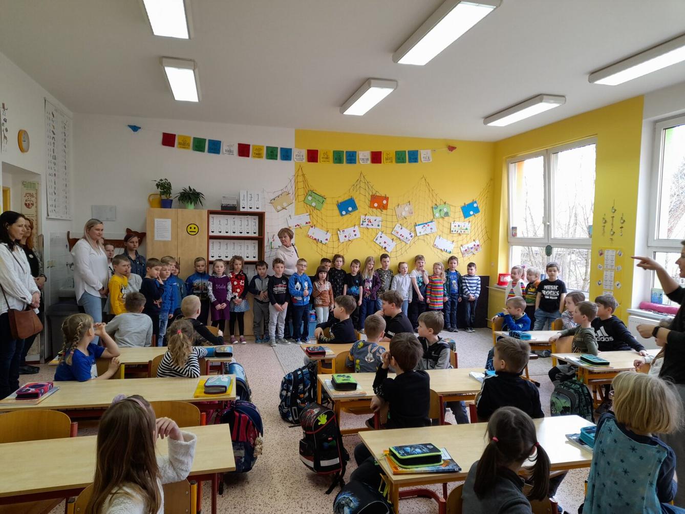 Předškoláčci u nás ve škole na prvním stupni - 1