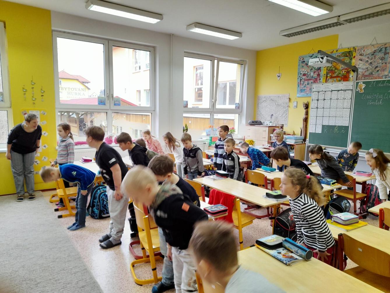 Předškoláčci u nás ve škole na prvním stupni - 2