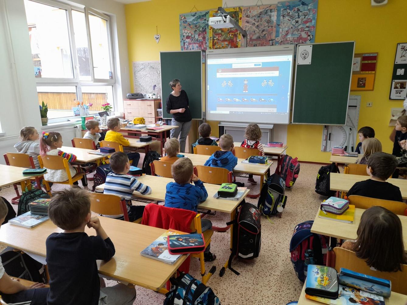 Předškoláčci u nás ve škole na prvním stupni - 4