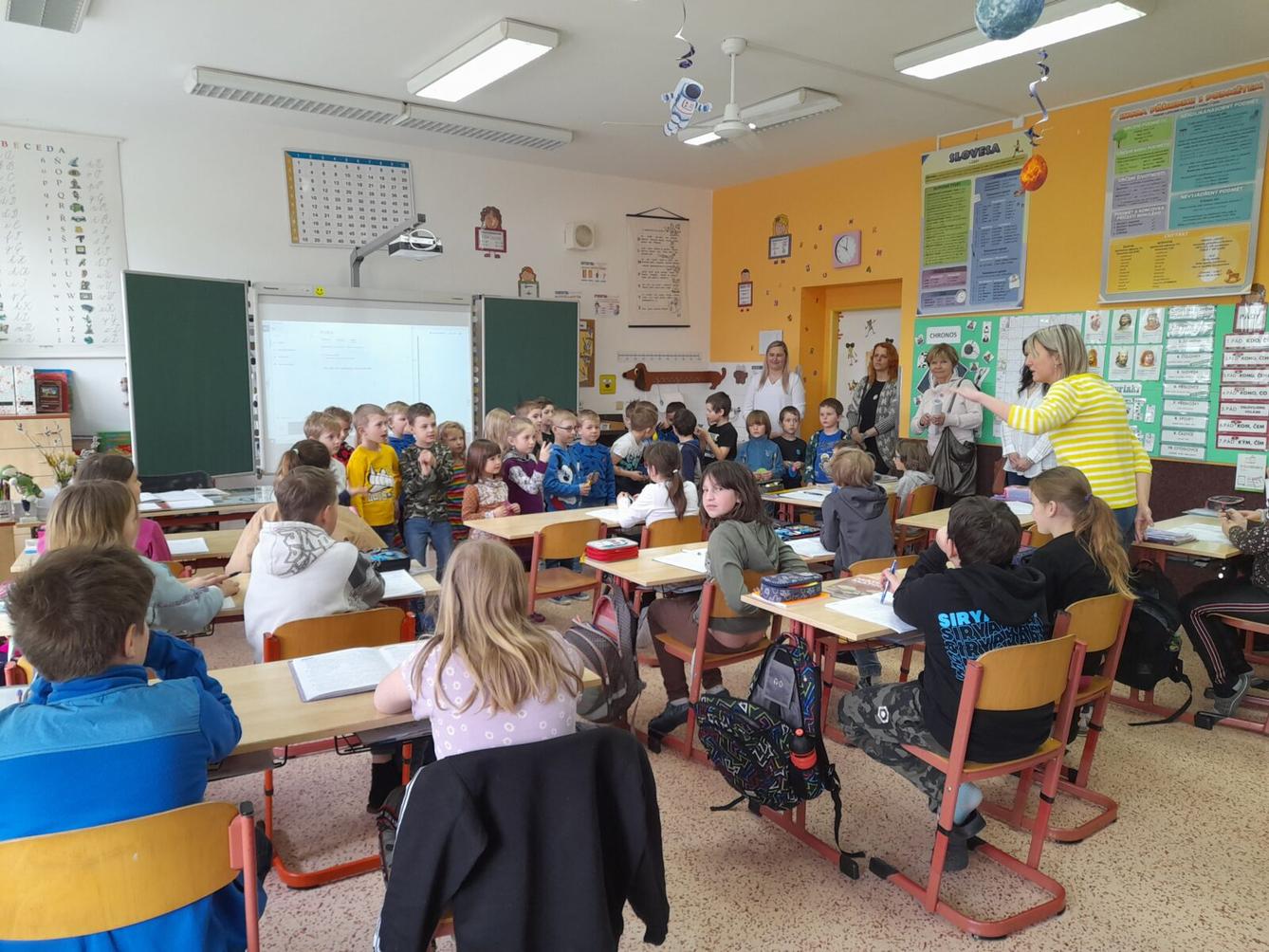 Předškoláčci u nás ve škole na prvním stupni - 12