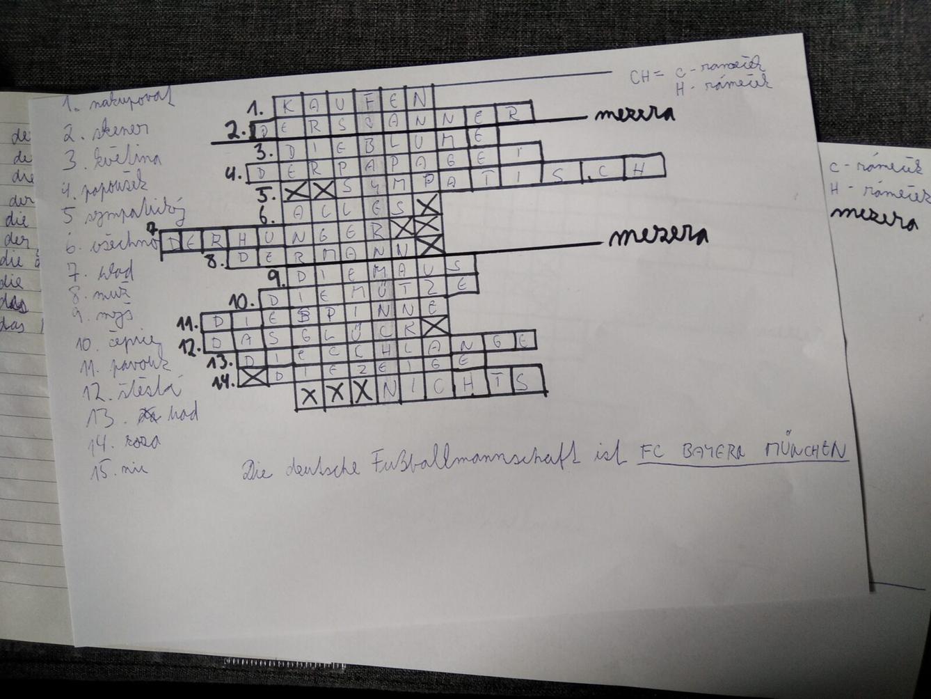 Procvičování slovíček v distanční výuce v 8. a 9. třídě - 5