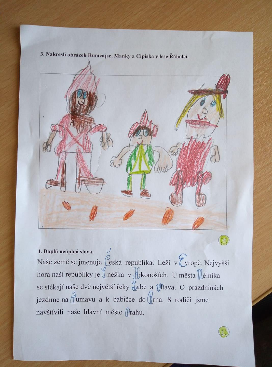 Domácí učení třeťáčků 8. 4. - 3