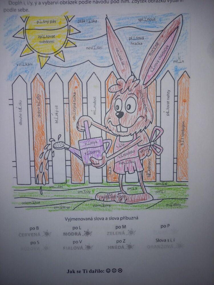 Distanční výuka ve třetí třídě 30. 4. - 1