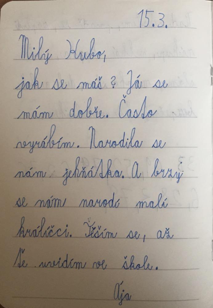 Dopis a rodokmen u druháčků - 4