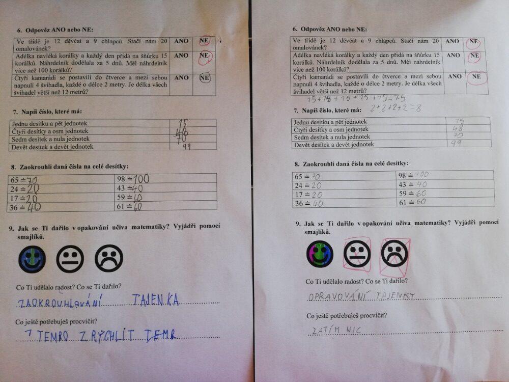 Výstupy druháčků z domácího učení 20. 5. - 2