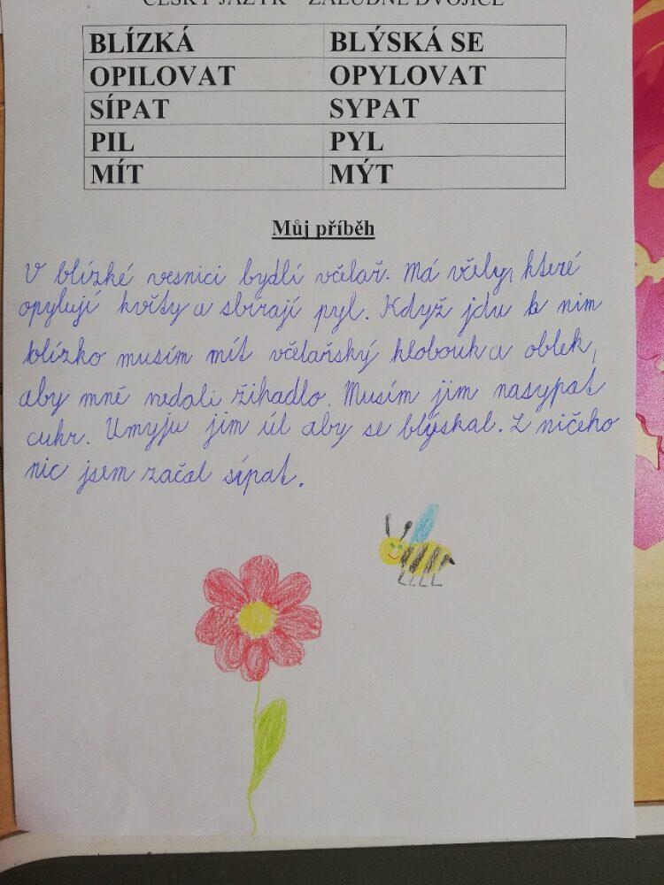 Distanční výuka ve třetí třídě 19. 3. - 2