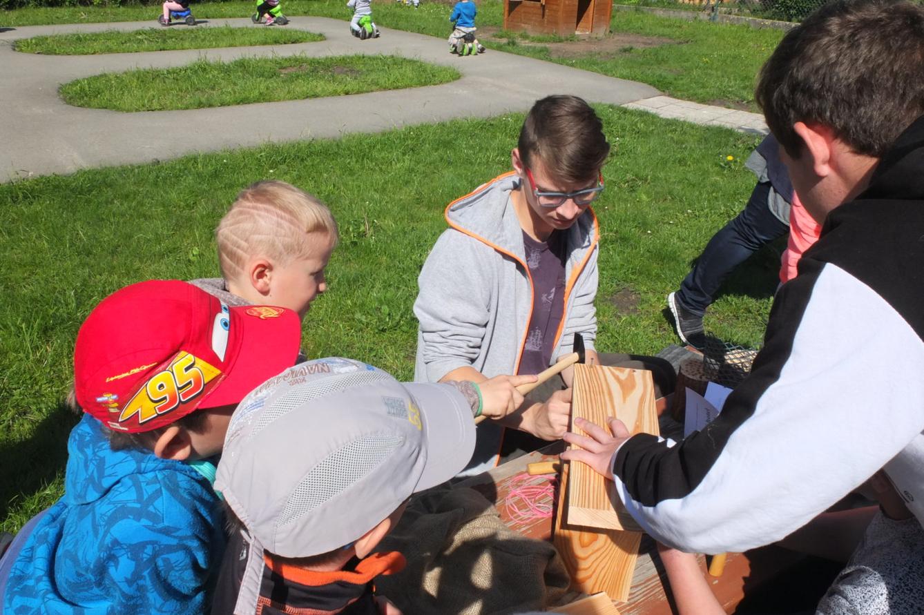 Tvorba hmyzích domečků s deváťáky - 10