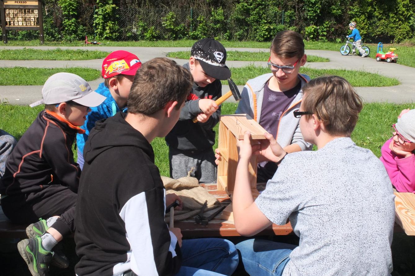 Tvorba hmyzích domečků s deváťáky - 29