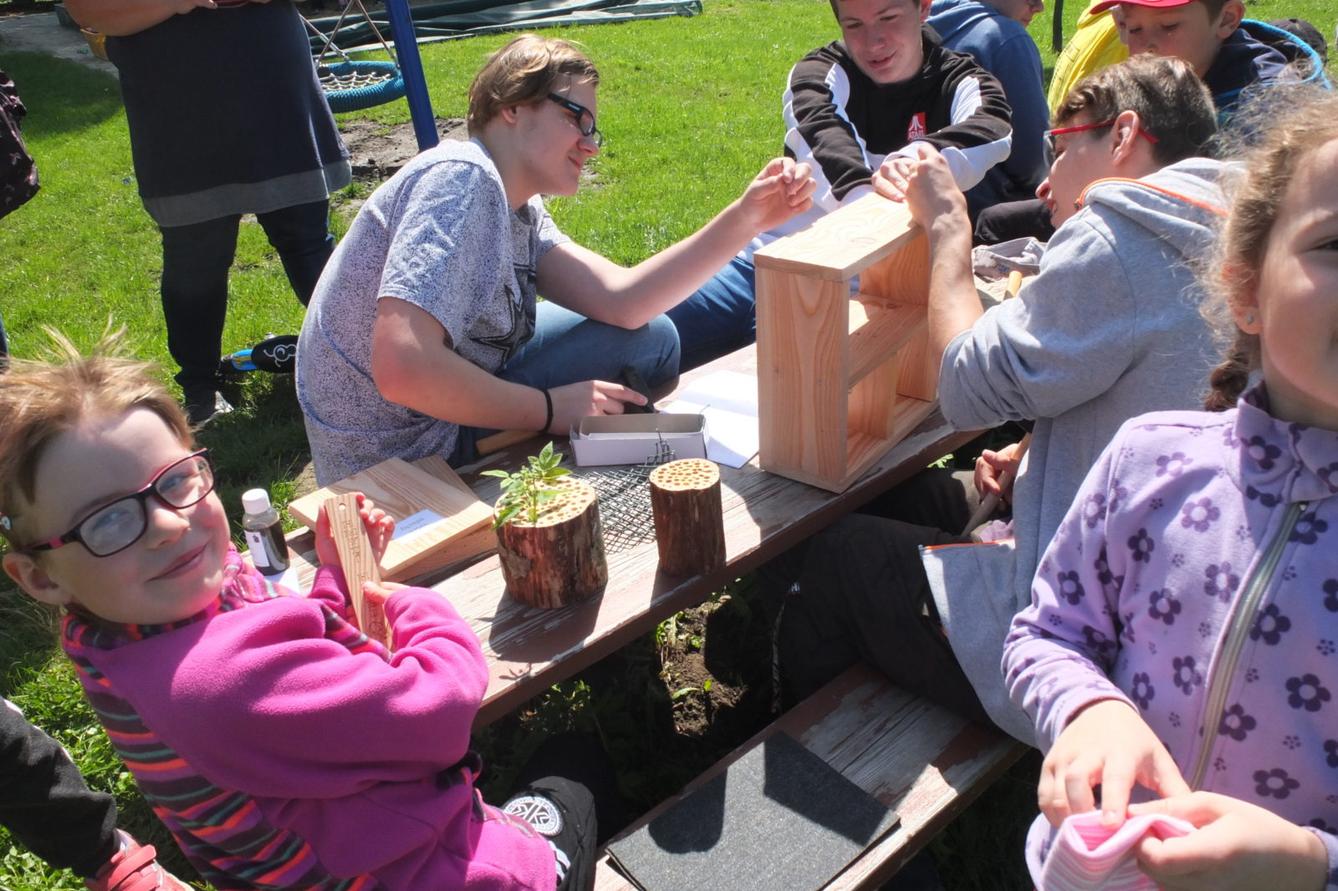 Tvorba hmyzích domečků s deváťáky - 34