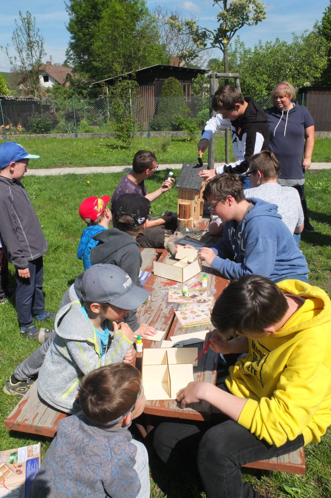 Tvorba hmyzích domečků s deváťáky - 43
