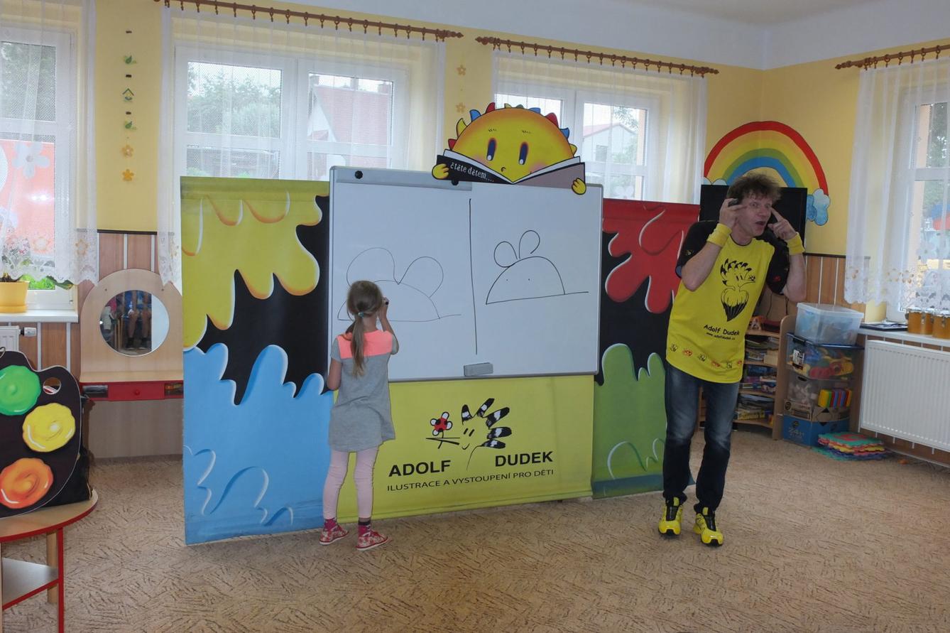 Ilustrátor Adolf Dudek v naší MŠ a loučení s předškoláky - 5