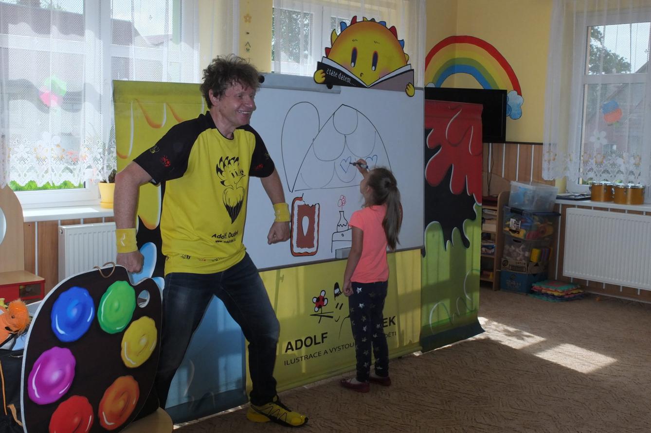 Ilustrátor Adolf Dudek v naší MŠ a loučení s předškoláky - 16