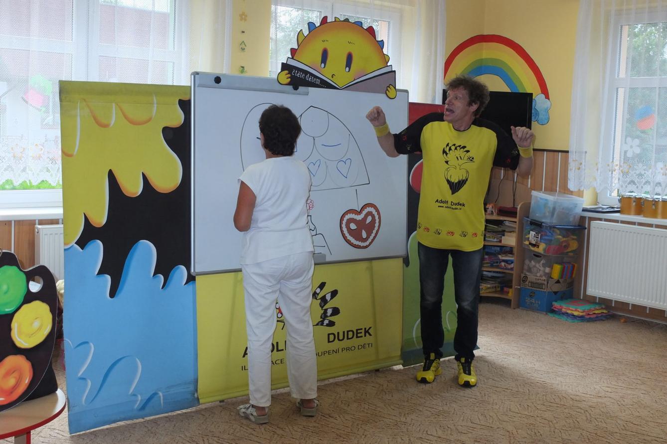 Ilustrátor Adolf Dudek v naší MŠ a loučení s předškoláky - 19