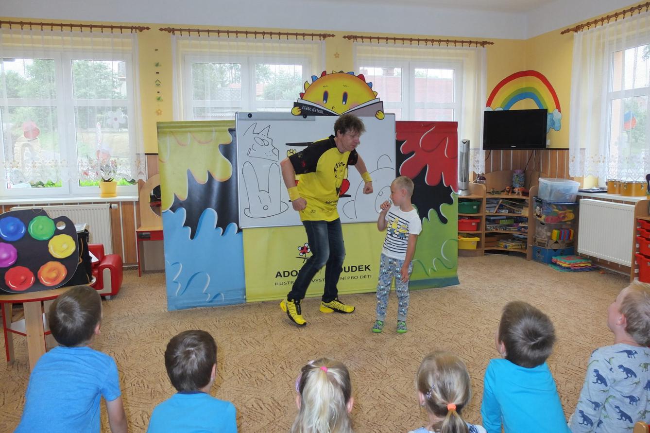 Ilustrátor Adolf Dudek v naší MŠ a loučení s předškoláky - 30