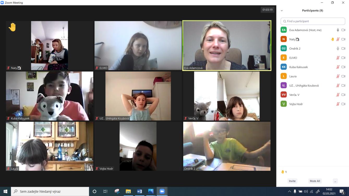 Distanční výuka ve třetí třídě 5. 3. - 2