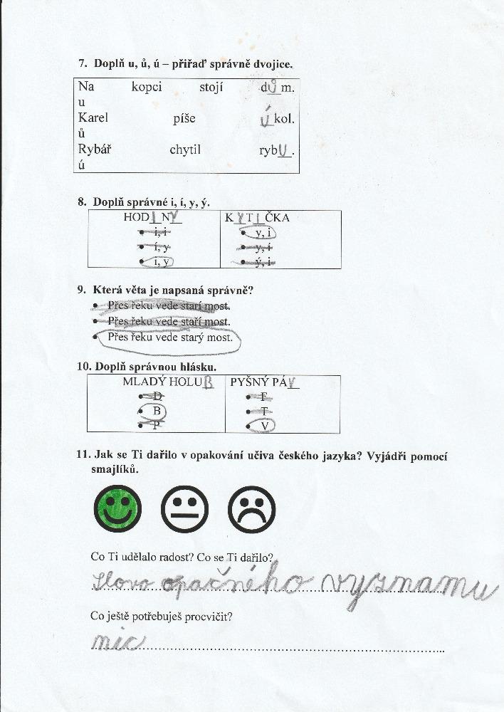 Výstupy druháčků z domácího i školního učení 16. 6. - 3