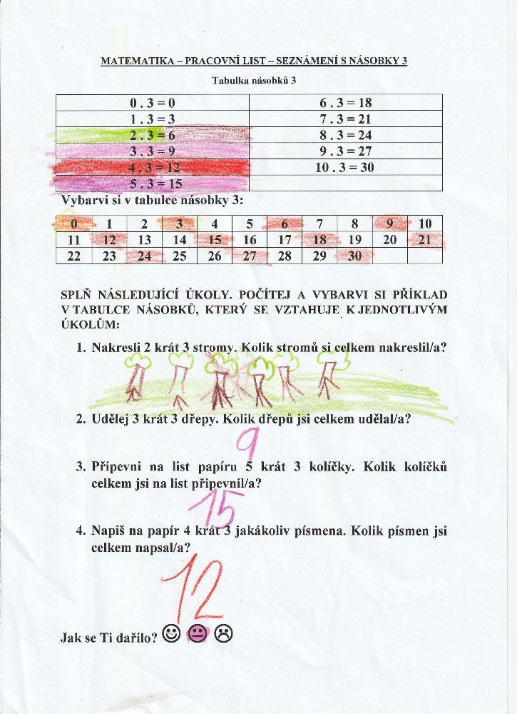 Výstupy druháčků z domácího i školního učení 16. 6. - 5