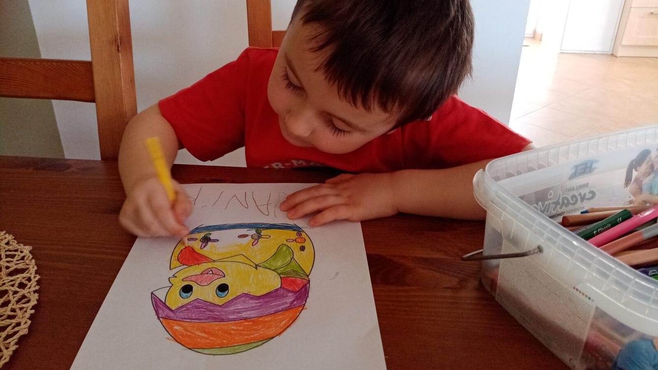 Distanční výuka v MŠ Kamarád - "Malované vajíčko" - mladší děti - 2