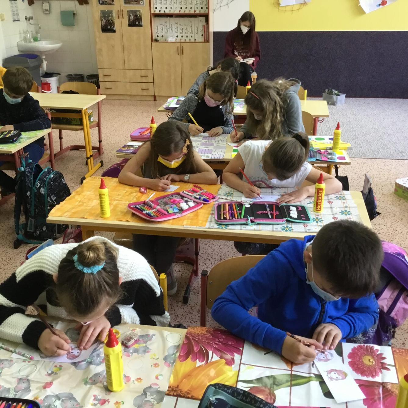 Poslední tandemové tvoření ve třetí třídě 21. 5. - 2