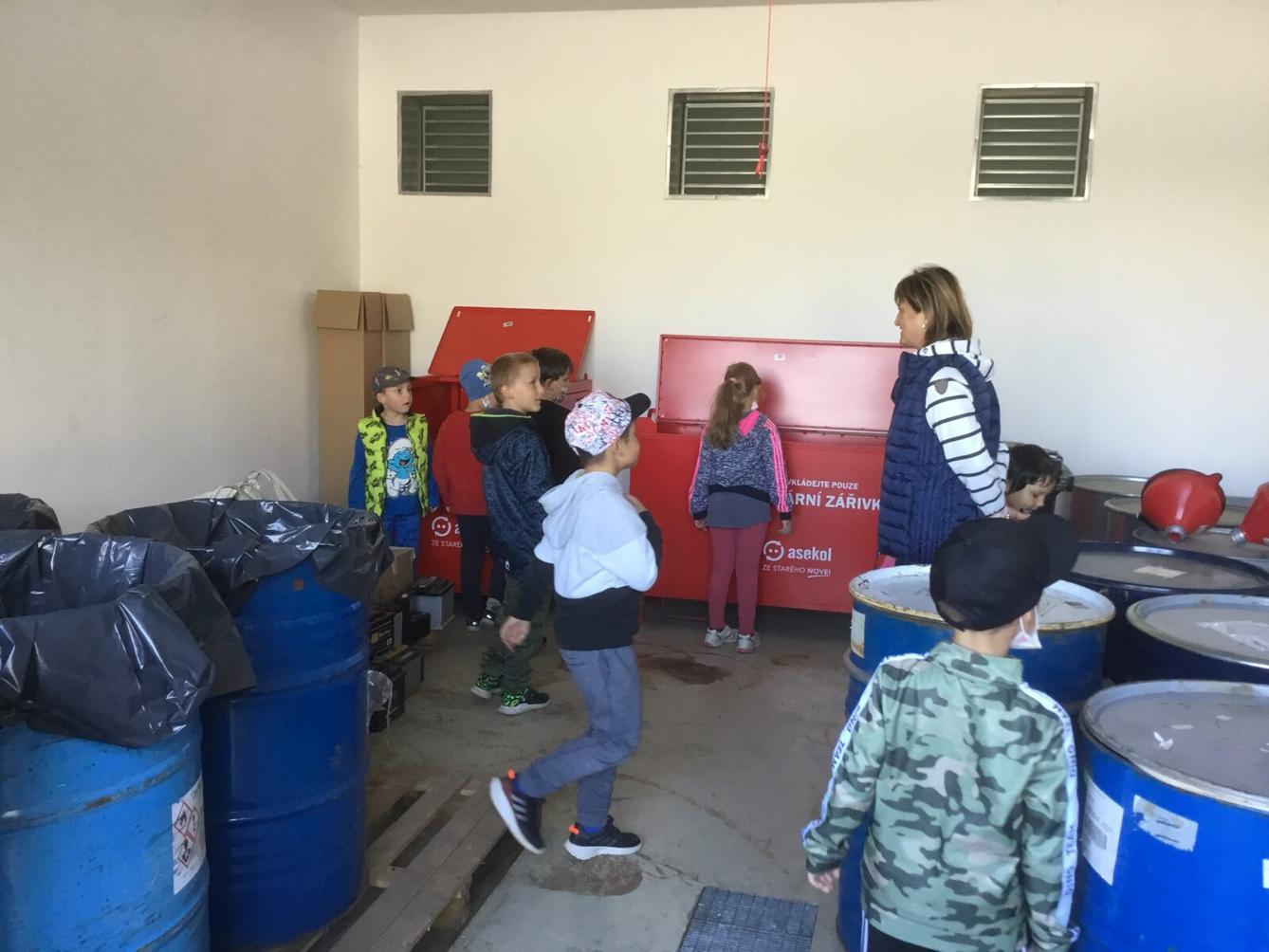 Exkurze žáků 1. stupně ve sběrném dvoře - 4