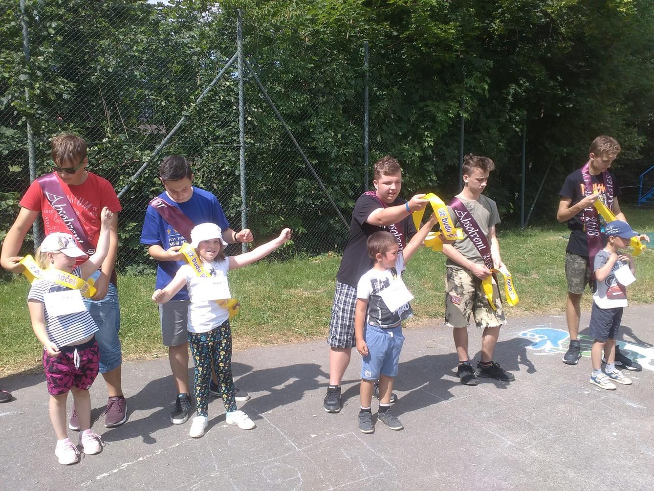 Návštěva předškoláků u deváťáků ve škole - 56