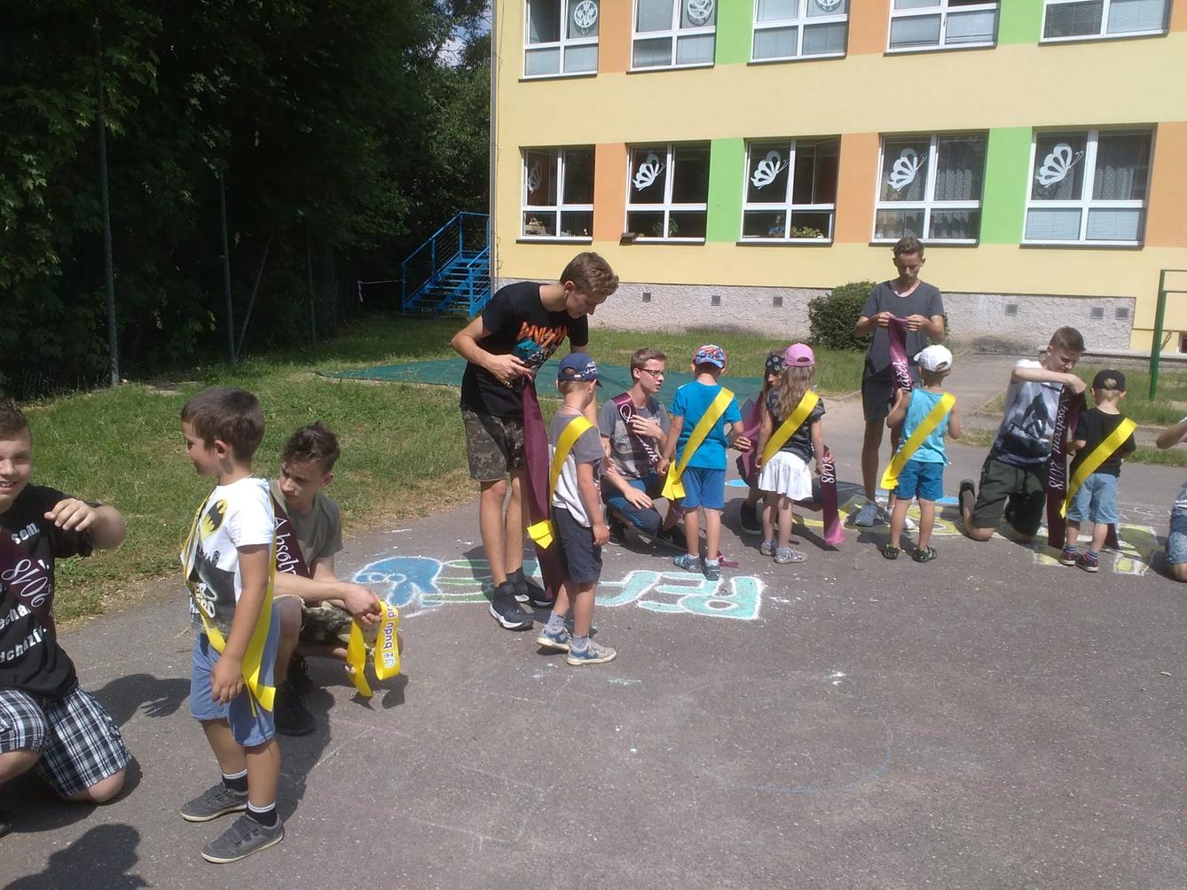 Návštěva předškoláků u deváťáků ve škole - 58