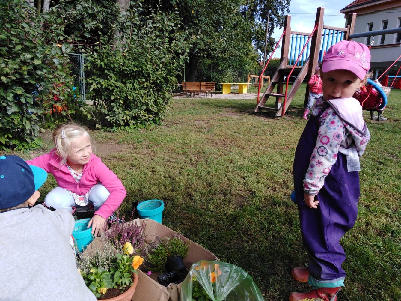 Podzimní květinová výzdoba MŠ - 4