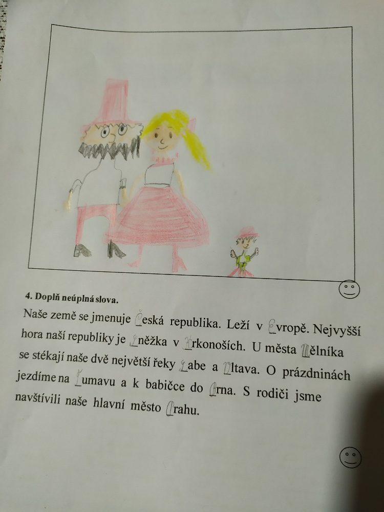 Domácí učení třeťáčků 8. 4. - 10