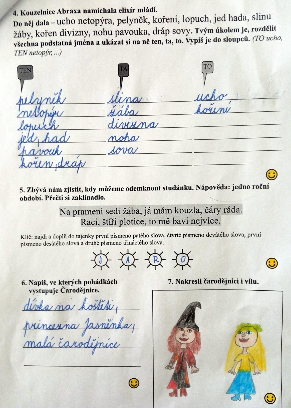 Čarodějnický týden třeťáčků 30. 4. - 9