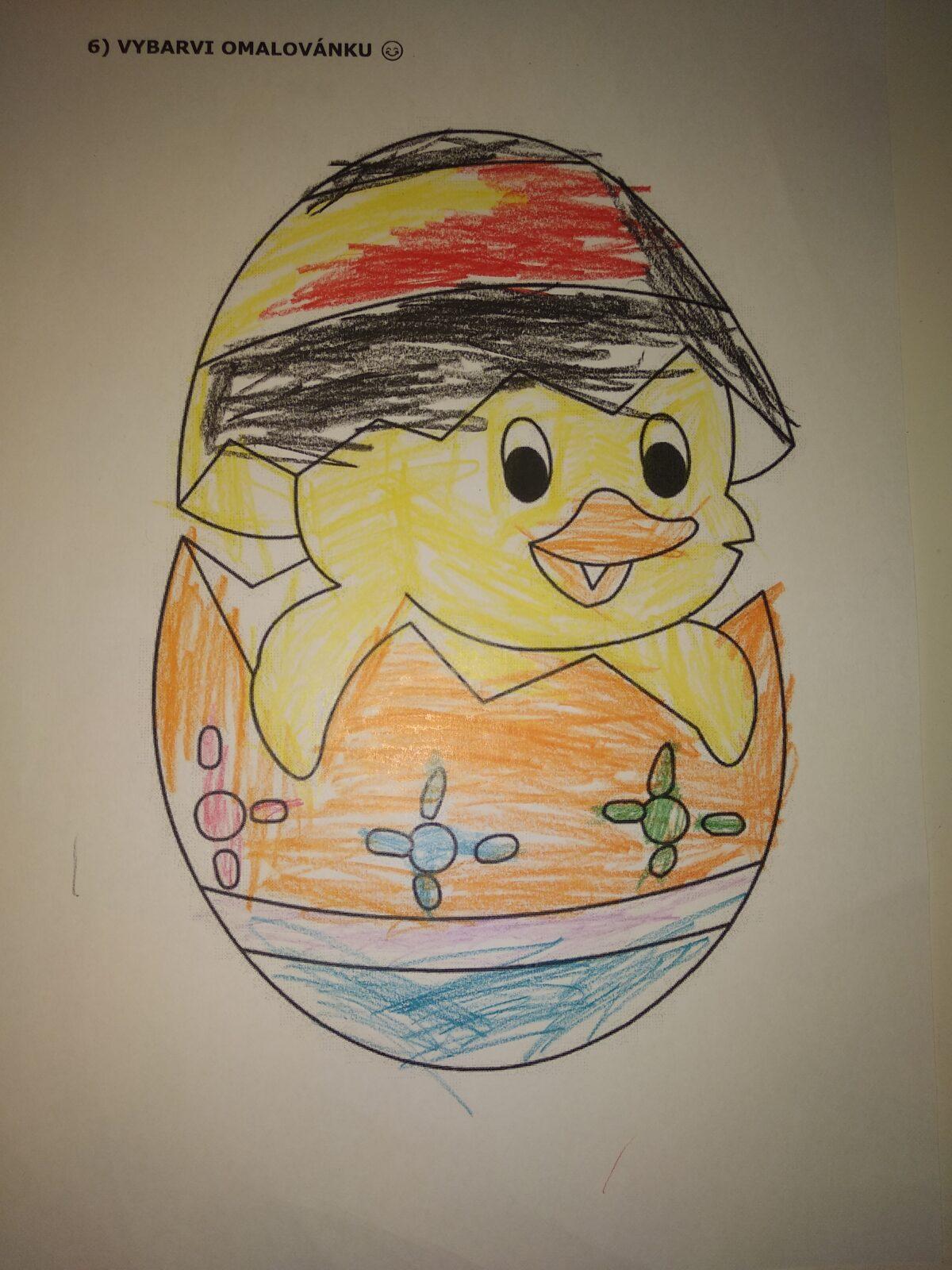 Distanční výuka v MŠ Kamarád - "Malované vajíčko" - mladší děti - 23