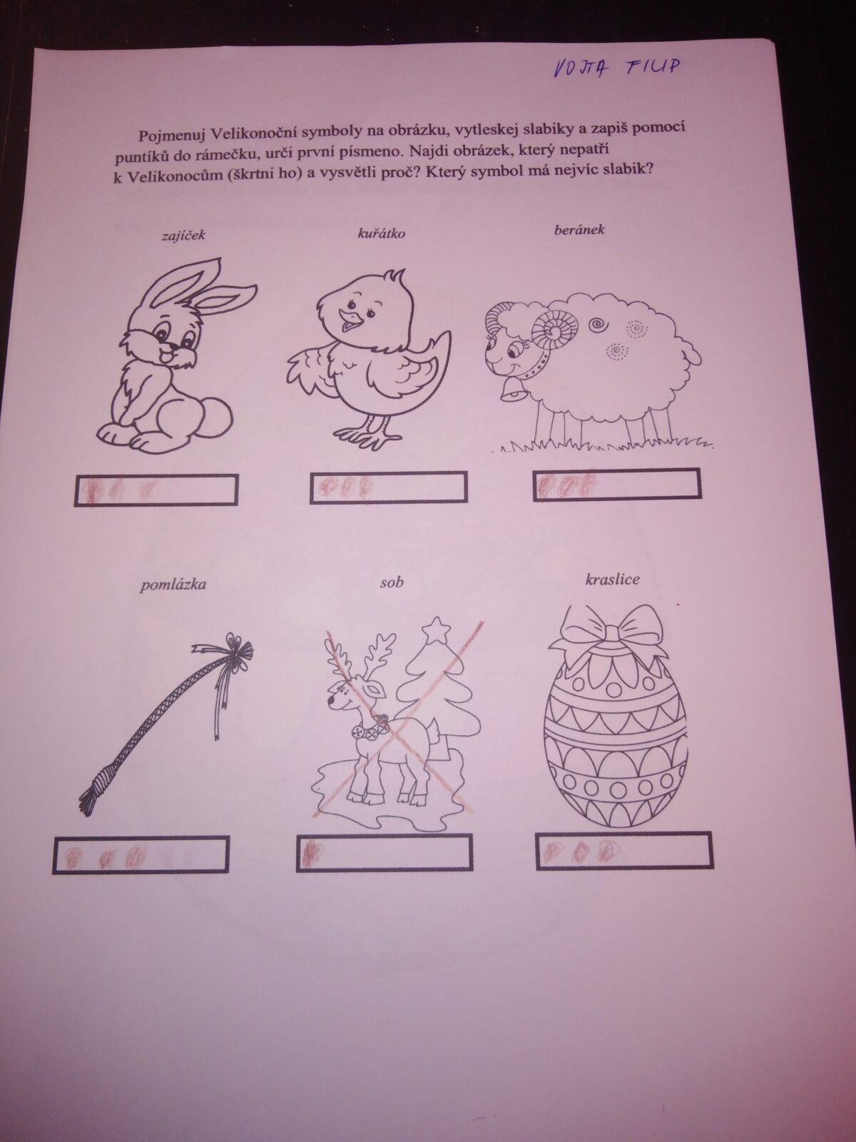 Distanční výuka MŠ kamarád - "MALOVANÉ VAJÍČKO" - předškoláci - 14