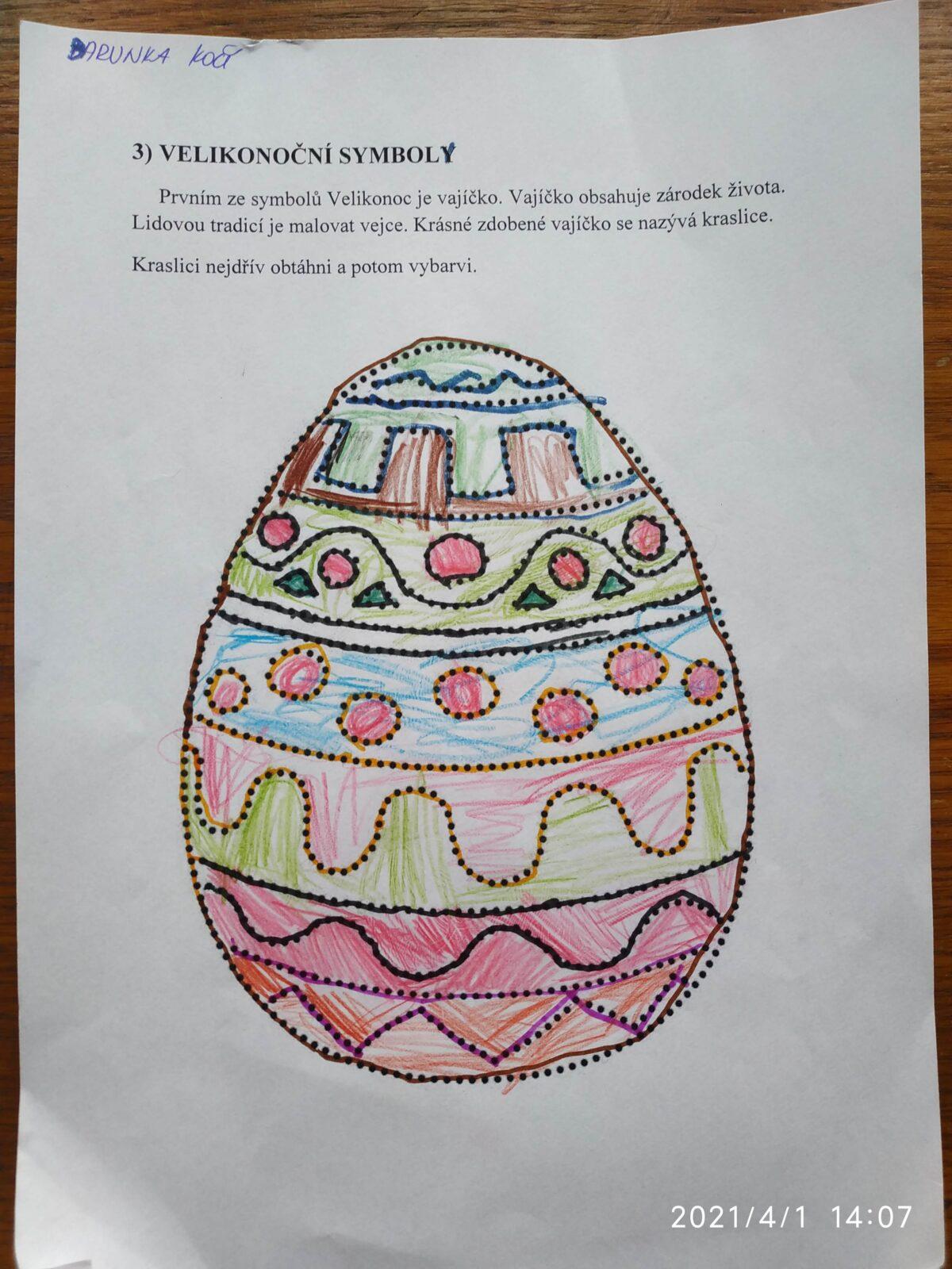 Distanční výuka MŠ kamarád - "MALOVANÉ VAJÍČKO" - předškoláci - 19