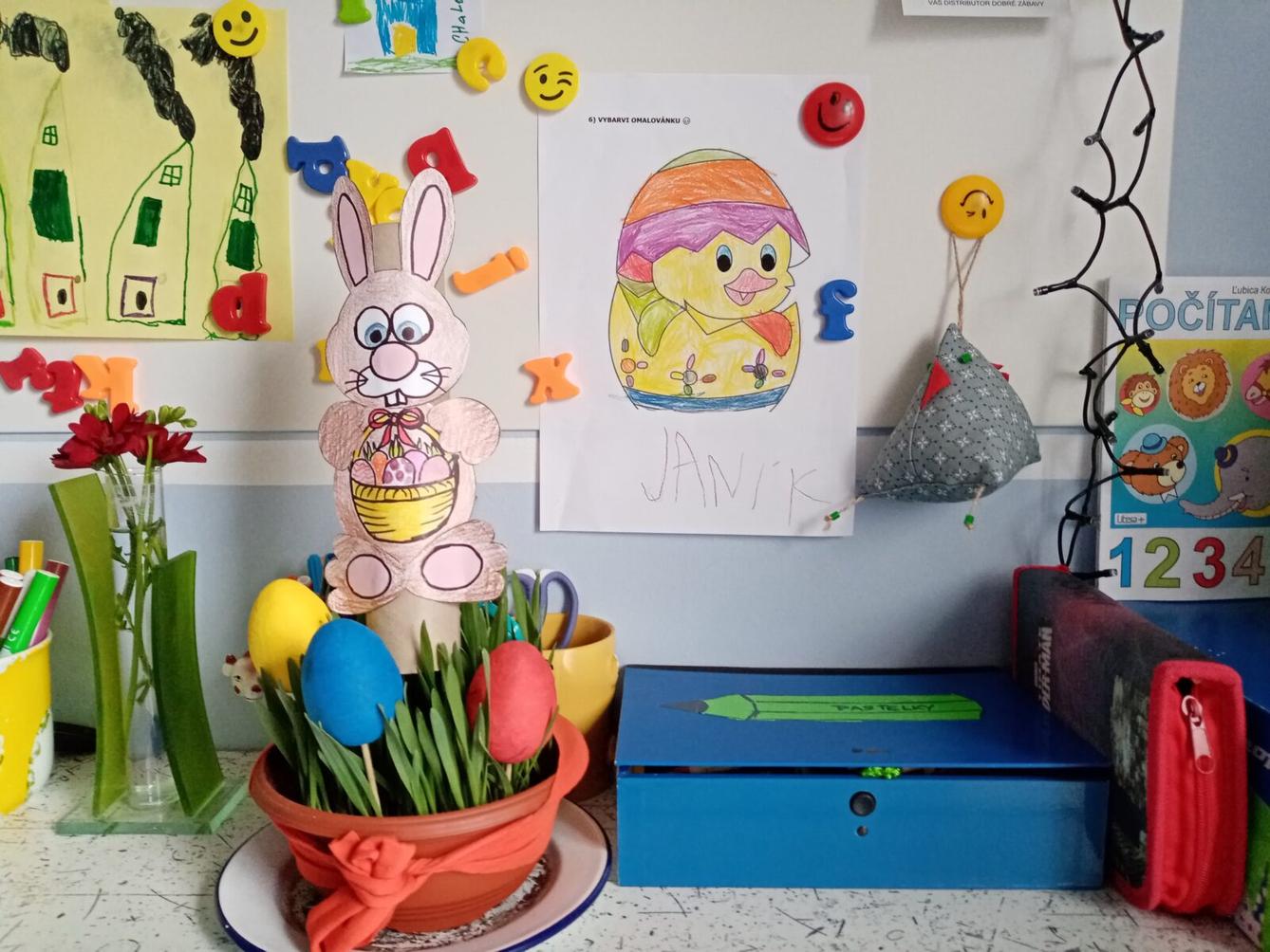 Distanční výuka v MŠ Kamarád - "Malované vajíčko" - mladší děti - 27