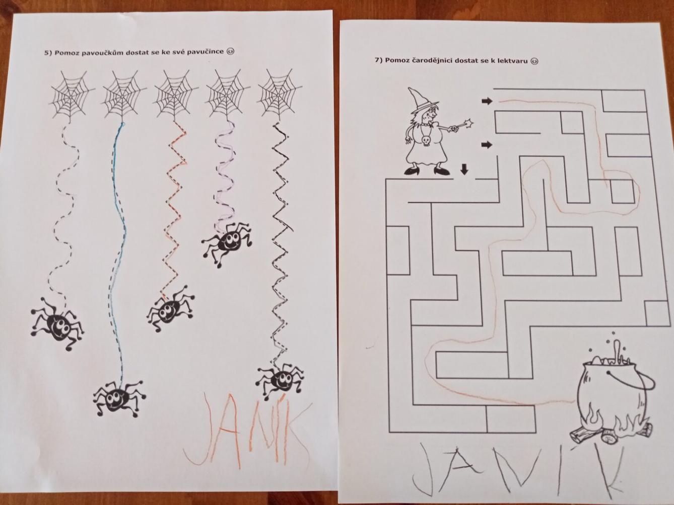 Distanční výuka - "Čarodějnický rej" - mladší děti :-) - 3