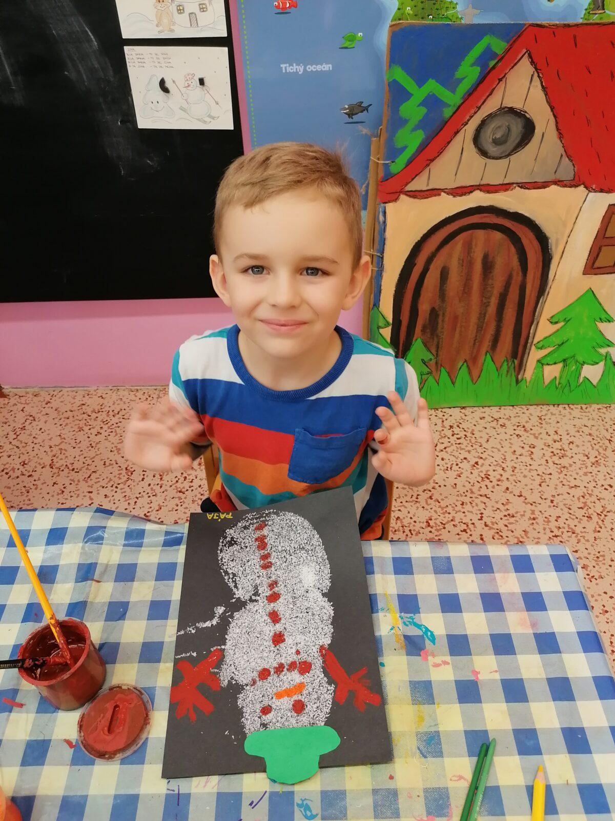 Tvořeníčko, tvoření: "Sněhulák", voňavý sněhulák :-) - 38