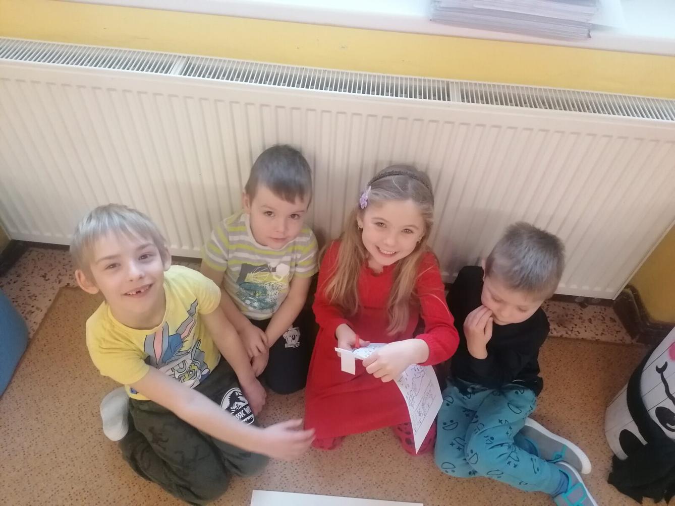 "Zvířátka a ptáčci v zimě" - skupinové práce :-) - 2