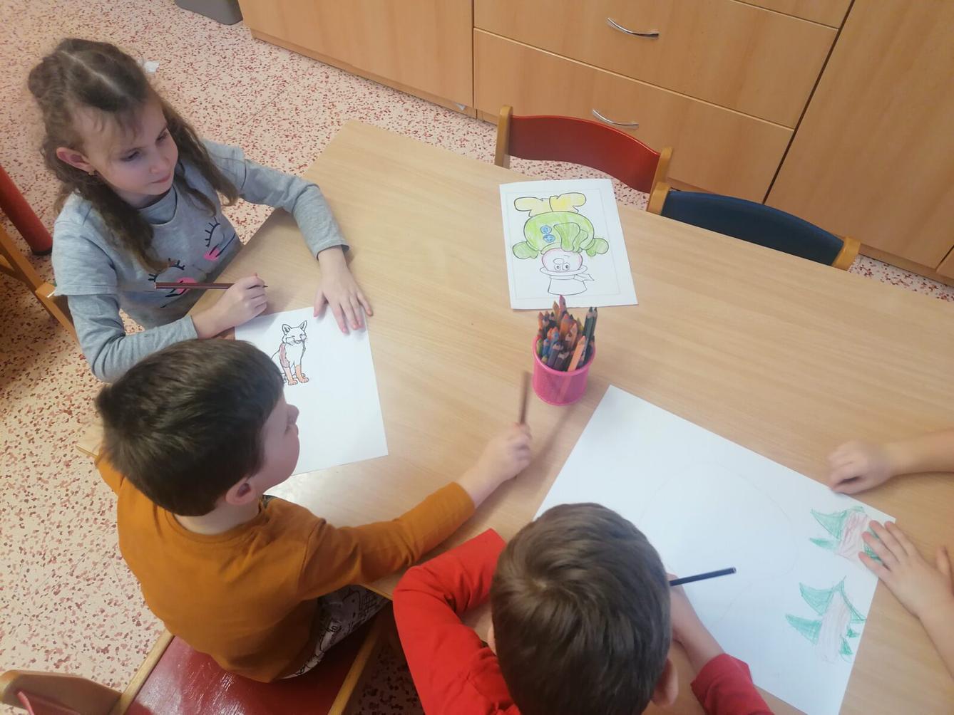 "Zvířátka a ptáčci v zimě" - skupinové práce :-) - 20