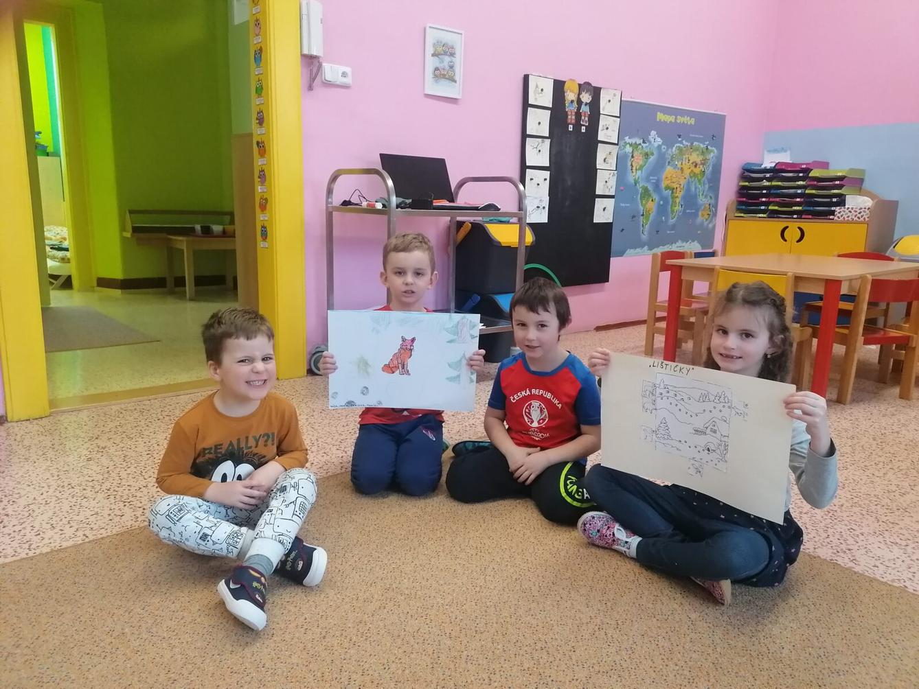 "Zvířátka a ptáčci v zimě" - skupinové práce :-) - 25