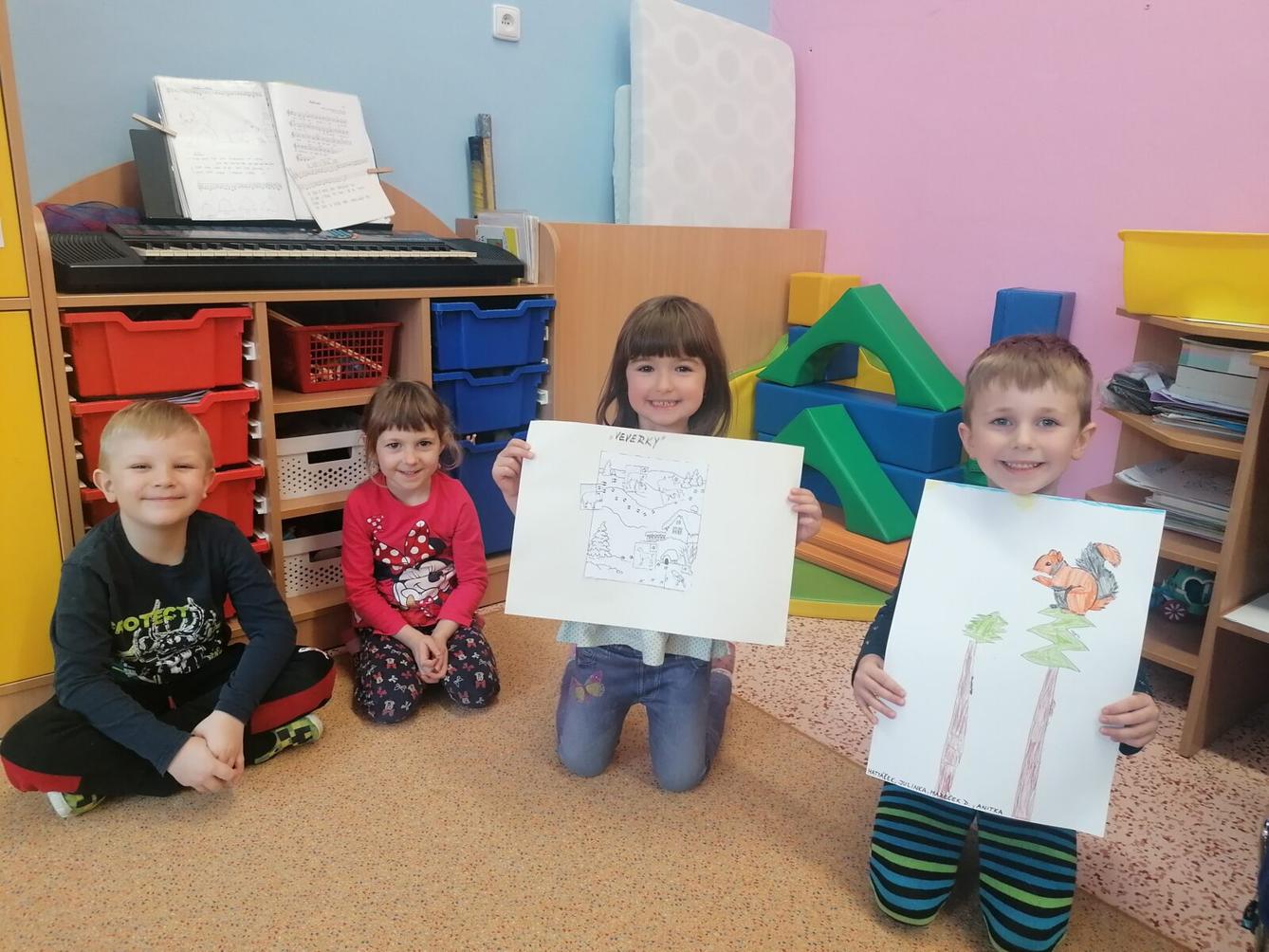 "Zvířátka a ptáčci v zimě" - skupinové práce :-) - 26