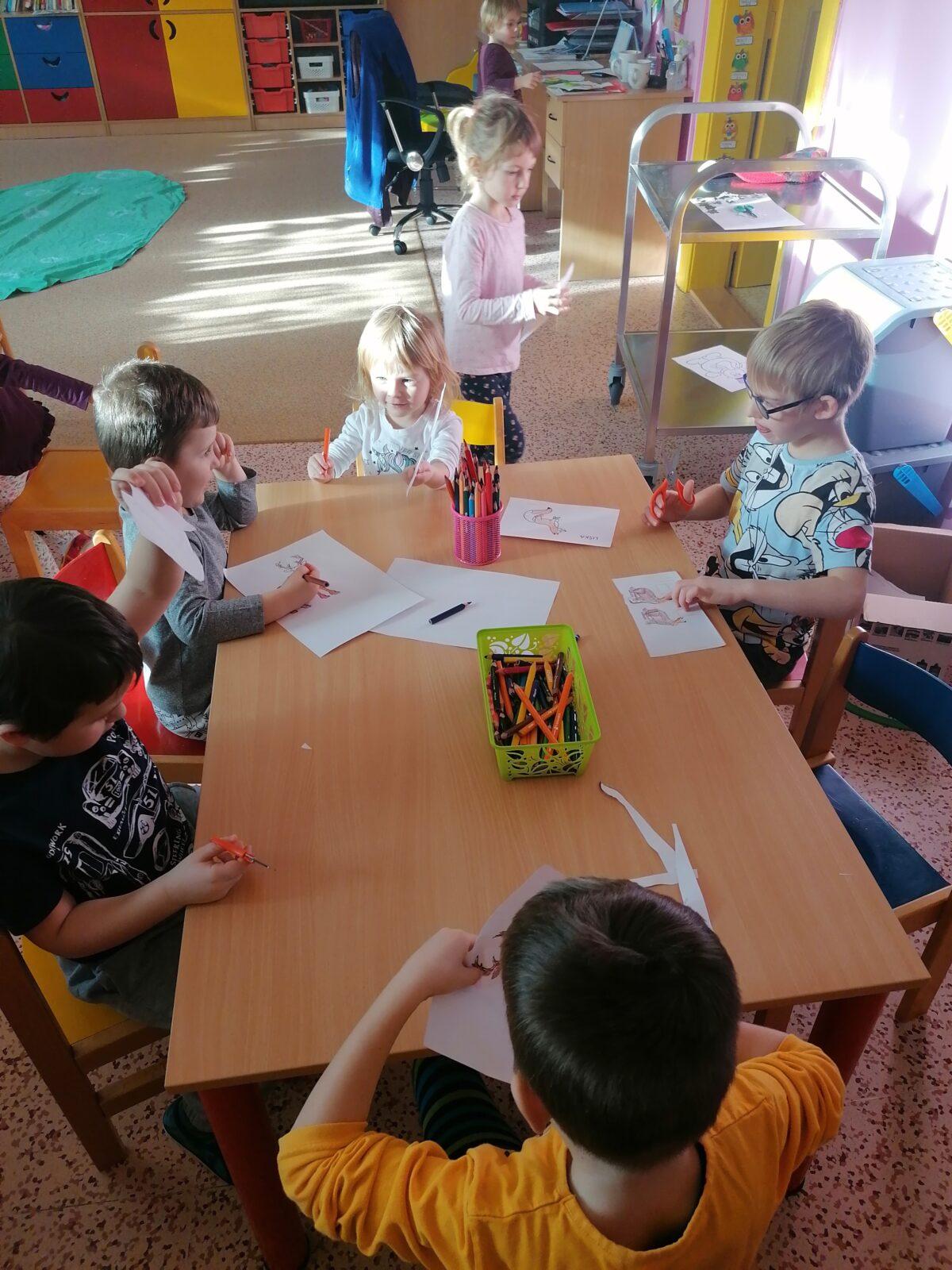 "Zvířátka a ptáčci v zimě" - skupinové práce :-) - 112