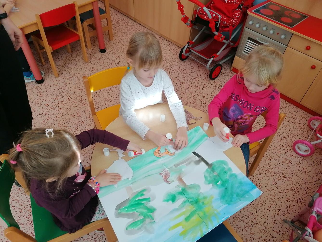 "Zvířátka a ptáčci v zimě" - skupinové práce :-) - 122