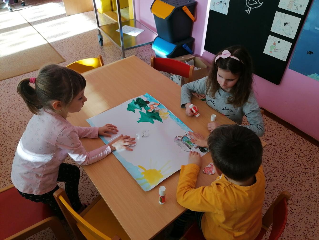 "Zvířátka a ptáčci v zimě" - skupinové práce :-) - 126