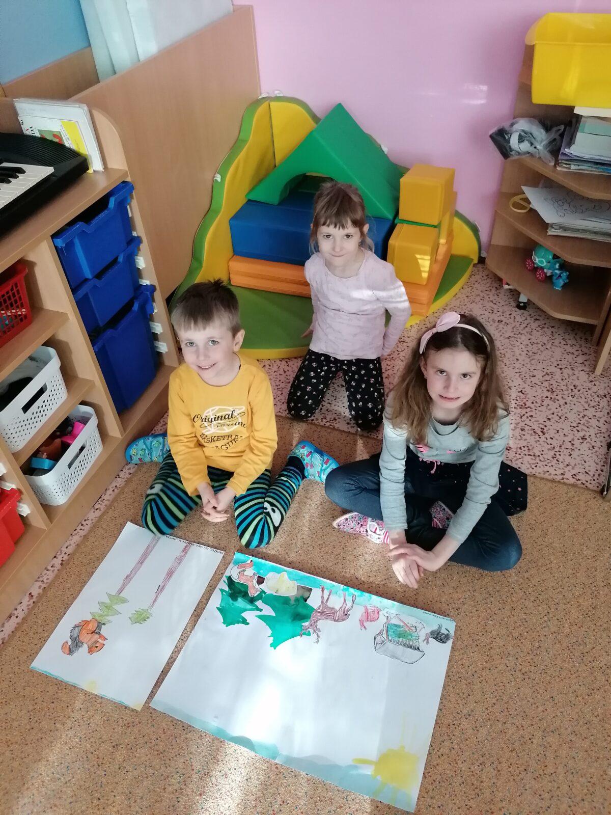 "Zvířátka a ptáčci v zimě" - skupinové práce :-) - 127