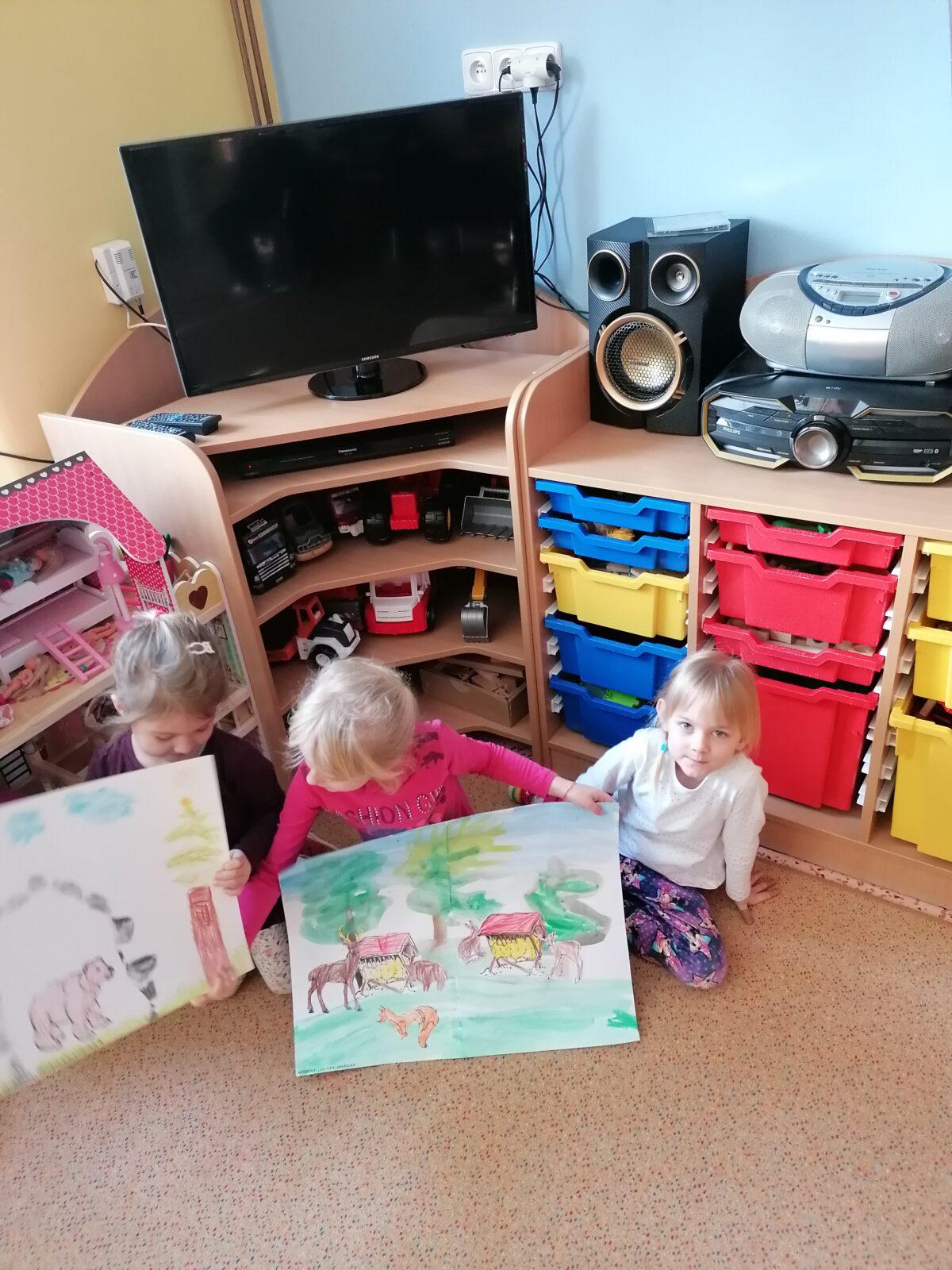 "Zvířátka a ptáčci v zimě" - skupinové práce :-) - 128